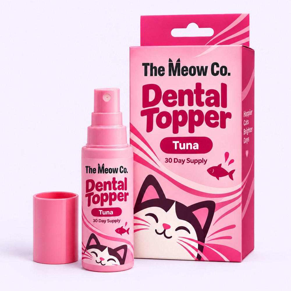 The Meow Co. Dental Topper Tuna bottle and box
